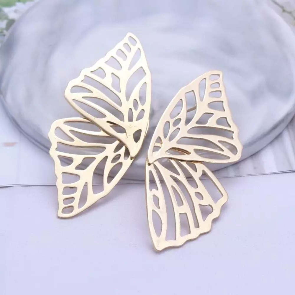 Butterfly Drop Earring - Picture 2 of 3